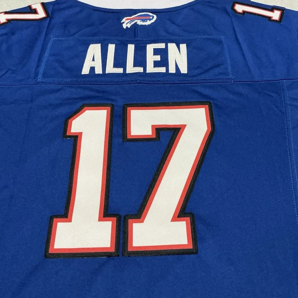 Buffalo Bills Josh Allen  #17  On Filed Football Jersey Size Extra Large
